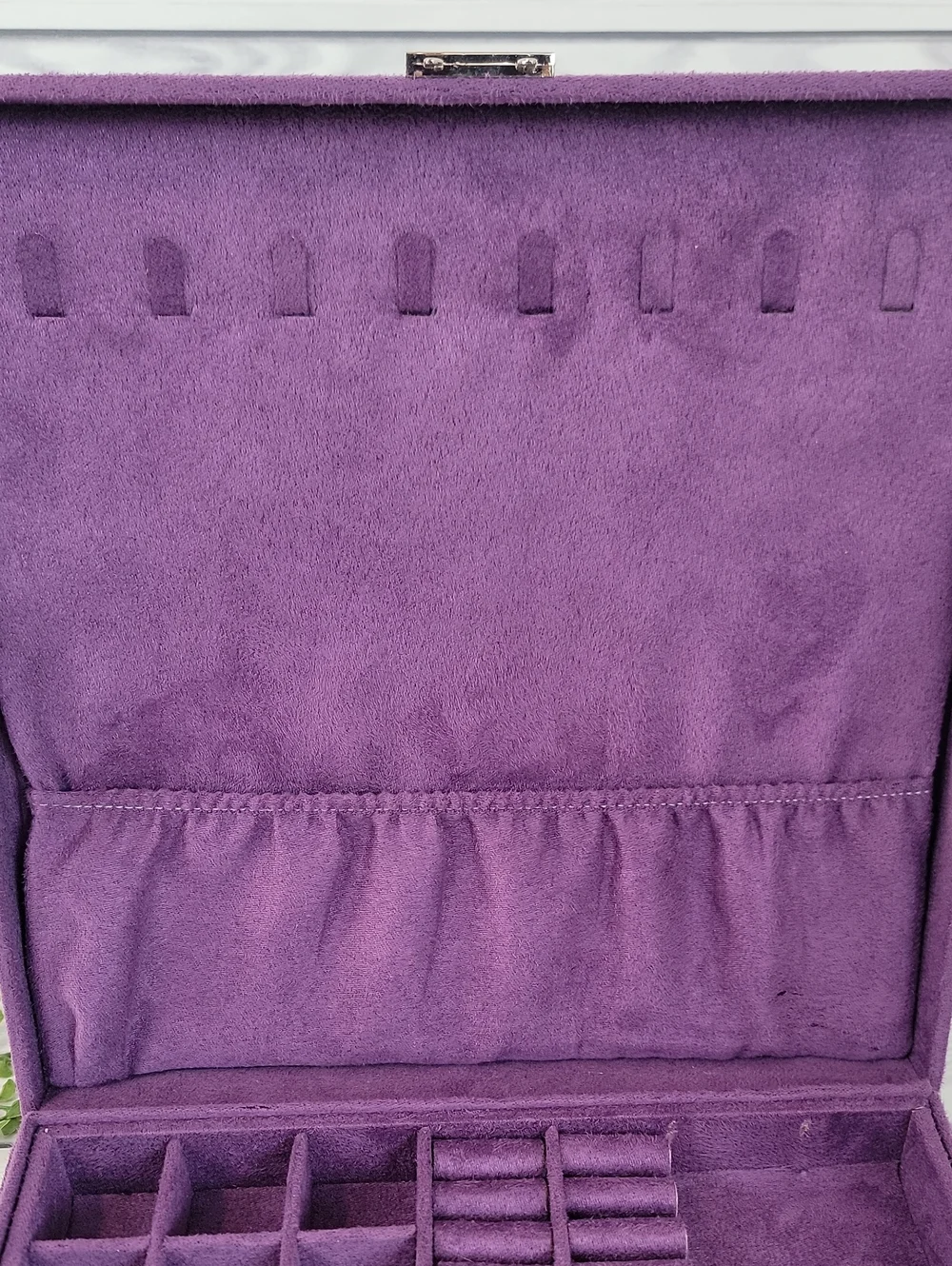 Upcycled Jewelry Case Purple Butterfly Decorative Keepsake Box 10